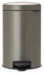 Brabantia 113628 Treteimer mit Inneneimer aus Kunststoff, stahl,Platinum,12...