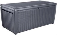 Keter Sumatra Auflagenbox, Kissenbox f&uuml;r drau&szlig;en, 511 L, wetterfest, Deckel...