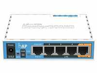 Mikrotik hAP Blanc Connexion Ethernet, supportant l'alimentation via ce Port...