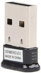 Gembird BTD-MINI5 Mini Bluetooth-Dongle, V.4.0 Schwarz