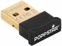 Poppstar USB Bluetooth 4.0 Adapter Stick zum Nachrüsten Plug & Play für PC...