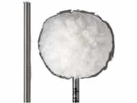 Vic Firth VicKick Bass Drum Beater - Medium Felt Core Covered with Fleece, Oval Head