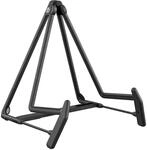 K&M 17580 A-Gitarrenst&auml;nder Heli 2 Schwarz aus Stahl - 18,5 bis 23 cm Breite -