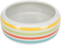 Trixie 60807 Keramiknapf, Kaninchen, 500 ml/&oslash; 16 cm, gr&uuml;n/blau/creme