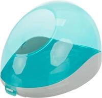 Trixie 63002 Sandbad f&uuml;r Chinchillas und Degus, 27 &times; 18 &times; 16 cm, t&uuml;rkis/grau