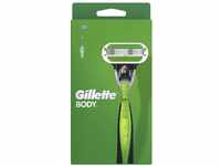 Gillette Body Rasierer Herren, Körperrasierer + 1 Rasierklinge mit 3-fach Klinge,