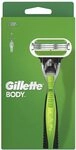 Gillette Body Rasierer Herren, Nassrasierer, Gr&uuml;n