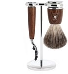 M&Uuml;HLE Rasierset - Rytmo Serie - Reines Dachshaar - kompatibel mit Gillette-Klingen -