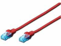 DIGITUS LAN Kabel Cat 5e - 2m - CCA Netzwerkkabel Mit RJ45 - U/UTP Ungeschirmt -