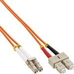 InLine 88645 LWL Duplex Kabel, LC/SC, 50/125&micro;m, OM2, 5m