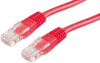 VALUE Patchkabel Kat.6 (Class E) UTP, rot, 1 m