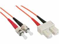 InLine LWL Duplex Kabel - ST/SC - 50/125µm - 1m