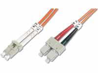 DIGITUS DK-2532-05 – Glasfaserkabel OM2 – 5 m – LC zu SC – Duplex LWL Kabel