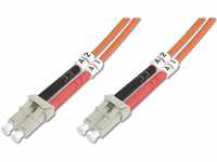 DIGITUS DK-2533-02 – Glasfaserkabel OM2 – 2 m – LC zu LC – Duplex LWL Kabel