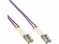 InLine 88541P LWL Duplex Kabel, LC/LC, 50/125µm, OM4, 1m