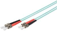 DIGITUS DK-2511-01/3 &ndash; Glasfaserkabel OM3 &ndash; 1 m &ndash; ST zu ST &ndash; Duplex LWL Kabel