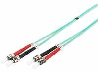 DIGITUS DK-2511-02/3 – Glasfaserkabel OM3 – 2 m – ST zu ST – Duplex LWL Kabel