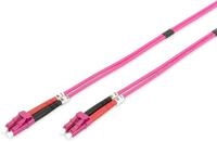 DIGITUS DK-2533-05-4 &ndash; Glasfaserkabel OM4 &ndash; 5 m &ndash; LC zu LC &ndash; Duplex LWL Kabel