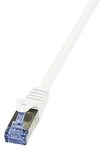 Logilink CQ3091S CAT6A S/FTP Patch Kabel PrimeLine AWG26 PIMF LSZH wei&szlig; 10m
