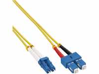 InLine 88656N LWL Duplex Kabel, LC/SC, 9/125µm, OS2, 3m