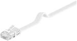 Goobay 95151 CAT 6 Flach-Patchkabel, U/UTP, Wei&szlig; - Kupfermaterial