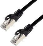 Netzwerkkabel S/FTP PIMF Cat. 7 50 Meter schwarz Patchkabel Gigabit Ethernet LAN DSL