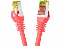 BIGtec LAN Kabel 3m Netzwerkkabel CAT7 Ethernet Internet Patchkabel CAT.7 rot...