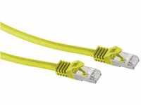 BIGtec LAN Kabel 1m Netzwerkkabel CAT7 Ethernet Internet Patchkabel CAT.7 gelb