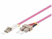 Goobay 95945 Glasfaser Kabel Multimode OM4 Violett Duplex / LC UPC Stecker auf...