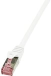 Logilink CQ2141S CAT6 S/FTP Patch Kabel PrimeLine AWG27 PIMF LSZH wei&szlig; 50m