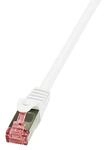 LogiLink CQ2011S CAT6 S/FTP Patch Kabel PrimeLine AWG27 PIMF LSZH wei&szlig; 0,25m, 5
