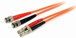 StarTech.com 2m Multimode 62,5/125 Duplex LC auf ST LWL / Glasfaserkabel