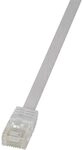 Logilink CF2011U RJ45 Netzwerkkabel, Patchkabel CAT 6 U/UTP 25.00cm Wei&szlig;