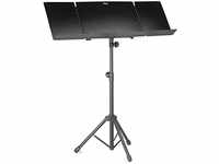 Stagg 25013931 MUS-A6 BK Orchestral Music Stand mit Fold Tablet
