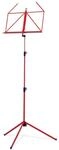 K&M 100/1 Notenpult Rot &ndash; Ausziehbarer Notenständer 62,5 - 124 cm - klappbare