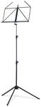 K&M 100/1 Notenpult Schwarz &ndash; Ausziehbarer Notenst&auml;nder 62,5 - 124 cm - klappbare