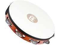 Meinl Percussion TAH1A-AB Headed Wood Tambourine mit Aluminiumschellen (1-reihig),