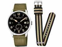 Festina Herren Analog Quarz Uhr mit Stoff Armband F20347/4