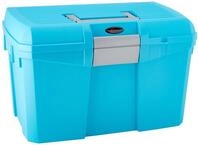 Kerbl 328267 Putzbox Siena mit herausnehmbaren Einsatz, capriblau