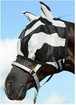 Bucas Buzz Off Zebra Fly Mask - L
