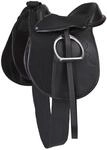 Covalliero Sattelset Economy, Pony, schwarz, 15 Zoll, Kammerweite 34,5cm,