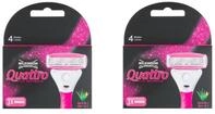 2 x Wilkinson Sword Quattro f&uuml;r Damen Rasierklingen - 2 Packung zu 3 Klingen