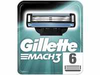 Auslaufmodell Gillette Mach3 Rasierklingen für Männer, 1er Pack (1 x 6 Stück)