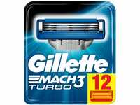 Gillette Mach3 Turbo Rasierklingen, Ersatzklingen für Nassrasierer Herren mit...
