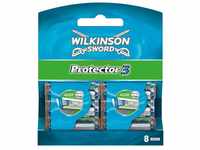 Wilkinson Sword Protector 3 Rasierklingen für Herren Rasierer, 8 Stück (1er Pack)