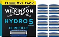 Wilkinson Sword Hydro 5 Rasierklingen f&uuml;r Herren Rasierer, 12 St&uuml;ck