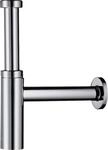 hansgrohe Designsiphon Flowstar S, Siphon f&uuml;r Waschbecken, Verstellweg 60 - 165 mm,