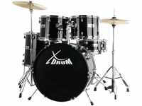 XDrum Semi 22" Standard Schlagzeug Midnight Black - 22" BD, 12" TT, 13" TT, 16"...