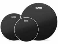 Evans ETP-ONX2-F Onyx (schwarz) Tom Pack Fusion 25,4 cm (10 Zoll), 30,4 cm (12 Zoll),