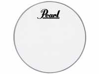 PEARL PTH-22CEQPL Pro Tone Fell mit Logo und Perimeter EQ für Bass Drum, White,